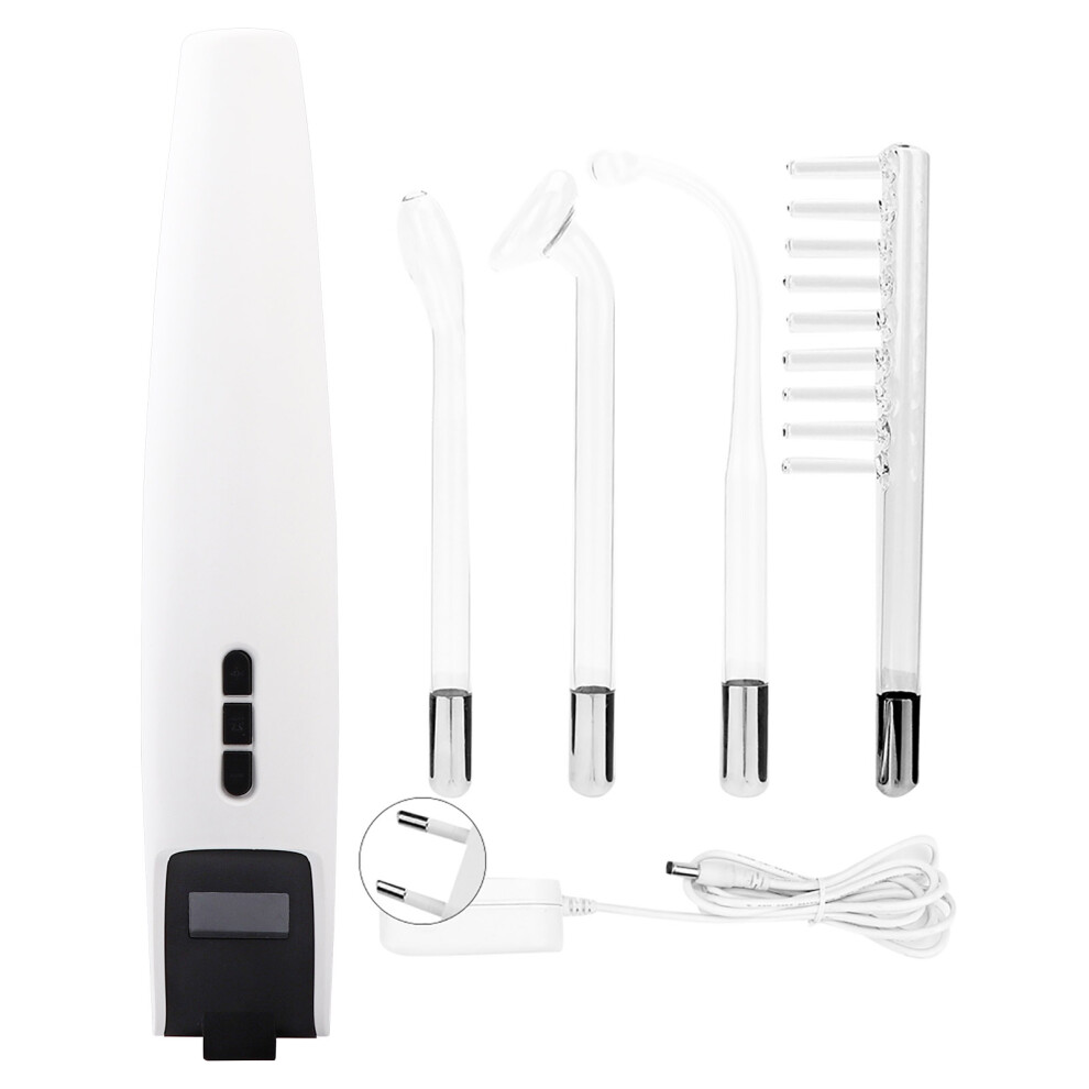 (EU Plug 110~240V) High Frequency Electrotherapy Rods Facial Acne Care EU Plug 110-240V