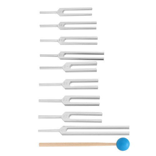 9pcs Tuning Fork Set 174-963HZ 2