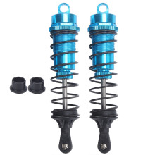 (Blue) 2Pcs RC Oil Filled Metal Shock Absorber for HSP/HPI 1/8 Crawler Silver