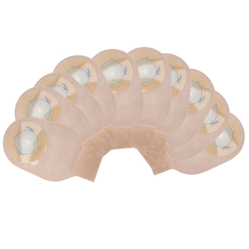 (Clip Type) 10x einstückige drainierbare Stomabeutel 20-60mm 1