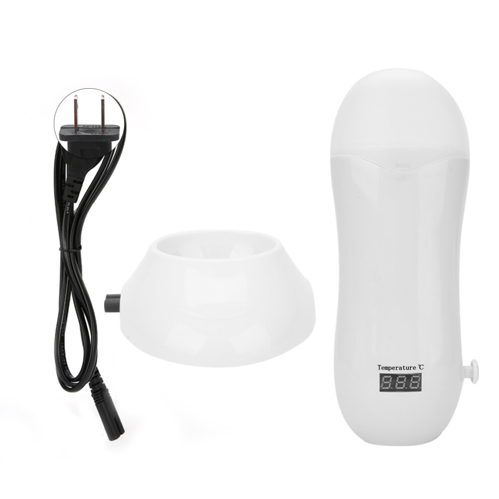 (US Plug 110V) 40W Adjustable Wax Heater Portable Hair Removal White EU Plug 220V