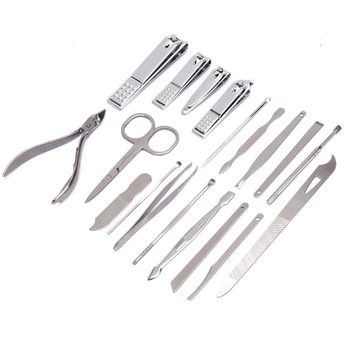 19pcs Stainless Steel Grooming Kit Set 2