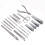 19pcs Stainless Steel Grooming Kit Set 4
