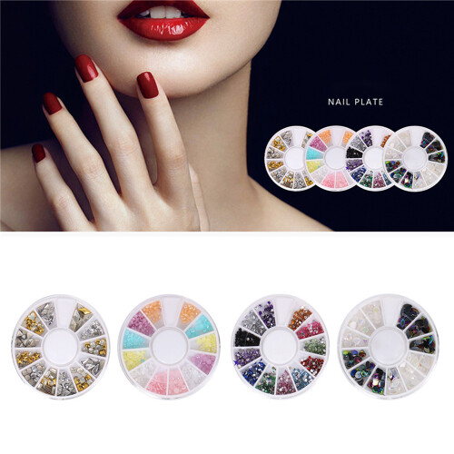 10-teiliges Nail-Art-Set mit Glitzer & Strass 1