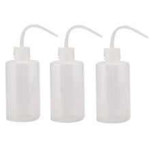 3x 250ml Tattoo-Waschflasche gebogen grün