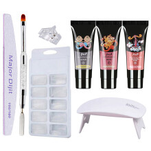 Nagellackkleber 3 Farben Maniküre-Set mit UV-Lampe