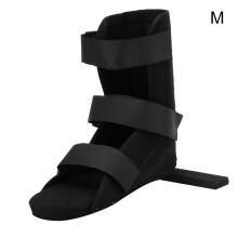 (Black M) Professional Foot Fracture Boot Ankle Correction Sprain Brace Black L
