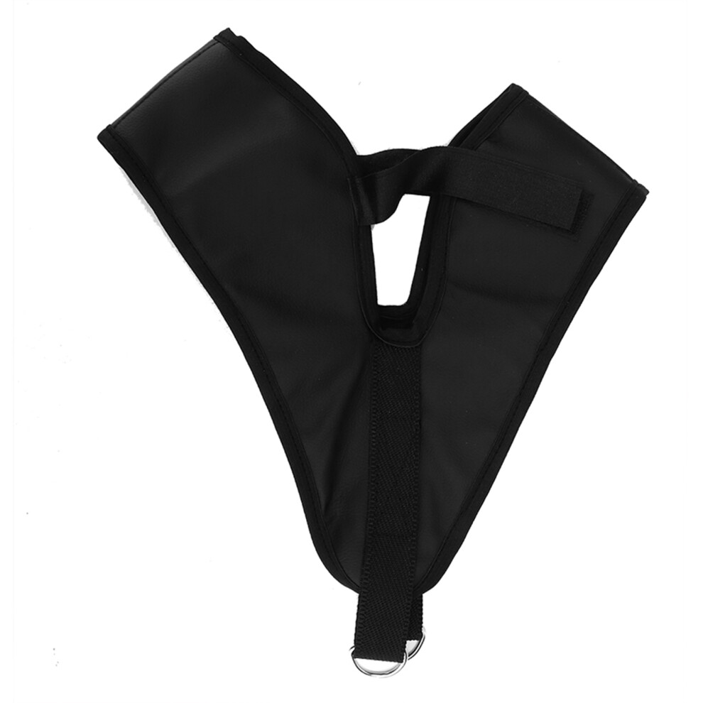 (Black M) Cervical Traction Belt Neck Posture Corrector Care Tool Black M