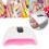 (EU Plug 110-240V) 96W LED Nageltrockner UV/LED EU-Stecker 5