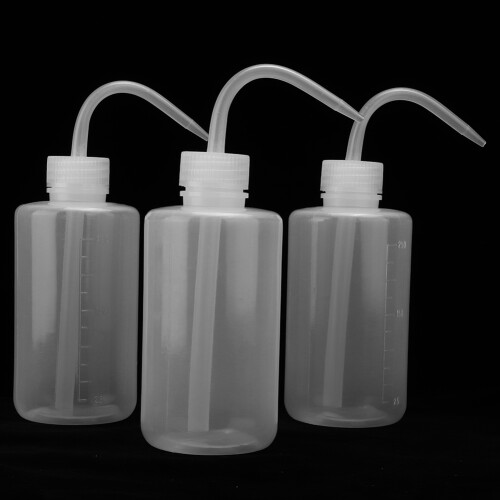 3x 250ml Tattoo-Waschflasche gebogen grün 2