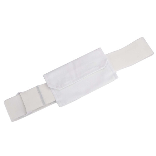(White) Peritonealdialyse-Kathetergurt,verstellbar,RohrschutzmitBeutel 1