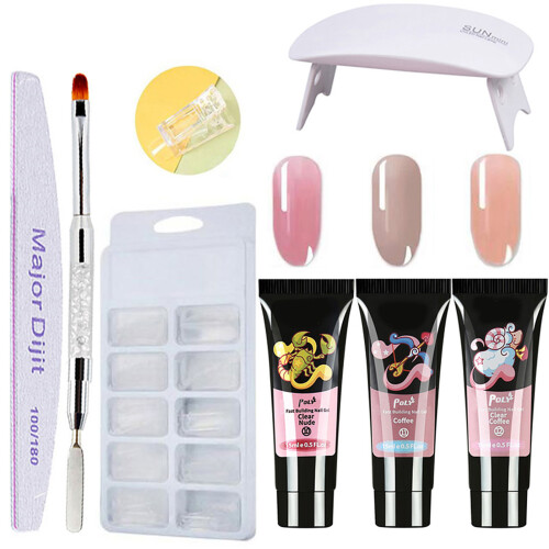 3-color Quick-dry Nail Glue & UV Lamp 1