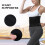 (L Black) Gym Lumbar Back Support Belt Black 5