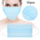 50pcs Disposable Non Woven Mouth Muffle Protective Filter 5