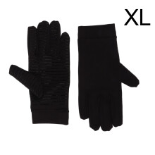 (Black XL(24-28cm)) Copper Fiber Gloves Non-Slip Arthritis Compression XL