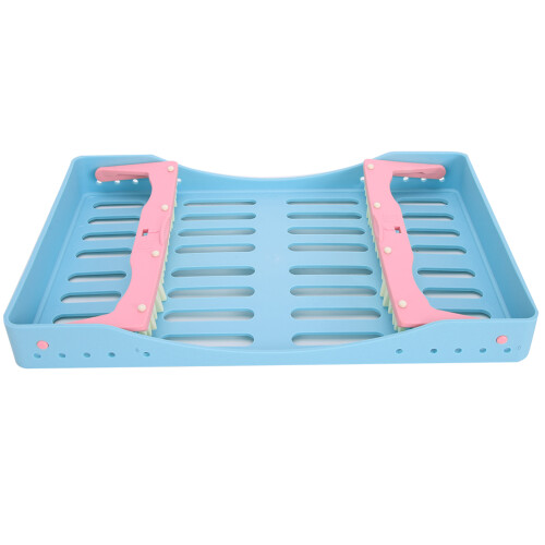 (Blue) Dentalsterilisationsbox Desinfektionstray Rack Grün