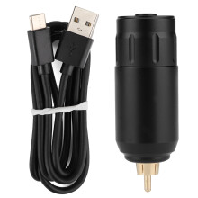 (Black) Drahtloses Tattoo-Powerbank 1200mAh RCA Rot