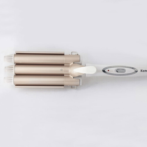 KEMEI 3-Rohr-Haarlockenstab Eierrollen-Styling 1