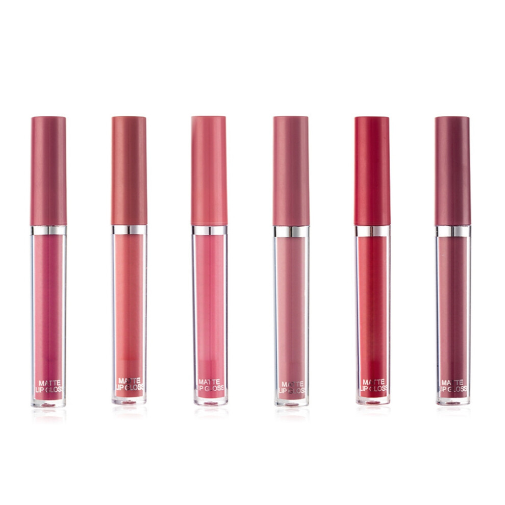 (Set A) 6pcs Matte Lipstick Long Lasting Waterproof Smooth Lip Gloss Set A