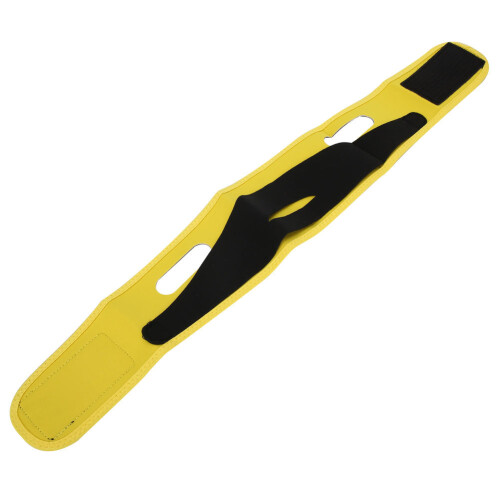 Breathable Polyester V Face Slimming Belt Yellow 2