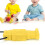 (Yellow) Silicone Robot Teether Baby Chewing Pendant Yellow 5
