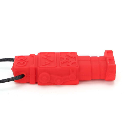 (Red) Silikon-Roboter-Baby-Lutscher Gelb 2