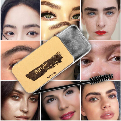 Eyebrow Styling Cream Gel with Brush Waterproof Set 1