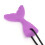 (Purple) Silicone Fish Tail Teether Baby Chewing Pendant Purple 4
