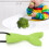 (Green) Silicone Fish Tail Teether Baby Chewing Pendant Purple 5