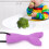 (Purple) Silicone Fish Tail Teether Baby Chewing Pendant Purple 5
