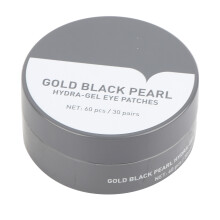 60 Stk Gold/Schwarz Perlen-Hydrogel-Augenpatches gegen Falten