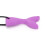 (Purple) Silicone Fish Tail Teether Baby Chewing Pendant Purple 3