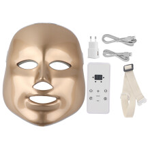 (EU Plug 110-240v) 7-Kleur LED Lichttherapie Masker met US-stekker