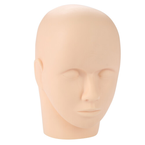 Mannequin Training Flat Head Makeup Eye Lashes Practice Kit 2