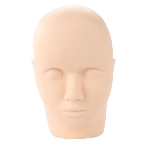 Mannequin Training Flat Head Makeup Eye Lashes Practice Kit 1