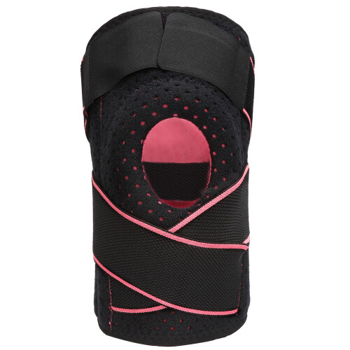 (Black + Pink) Knee Brace with Side Stabilizers Black Pink 2