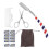 (4pcs / set) Beard Kit 4pcs Brush Comb Scissors Knife 2