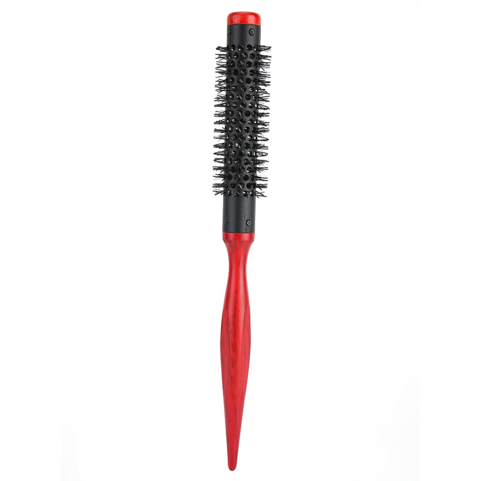 Unisex (18) Wooden Roller Comb Pointed Tip Nylon Bristles Hair Brush 12