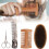 (Set) Set Spazzola Barba e Capelli Uomo con Pettine e Forbici 5