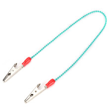 (Green) 5 Clips per Grembiule Dentale Catena Acciaio Verde