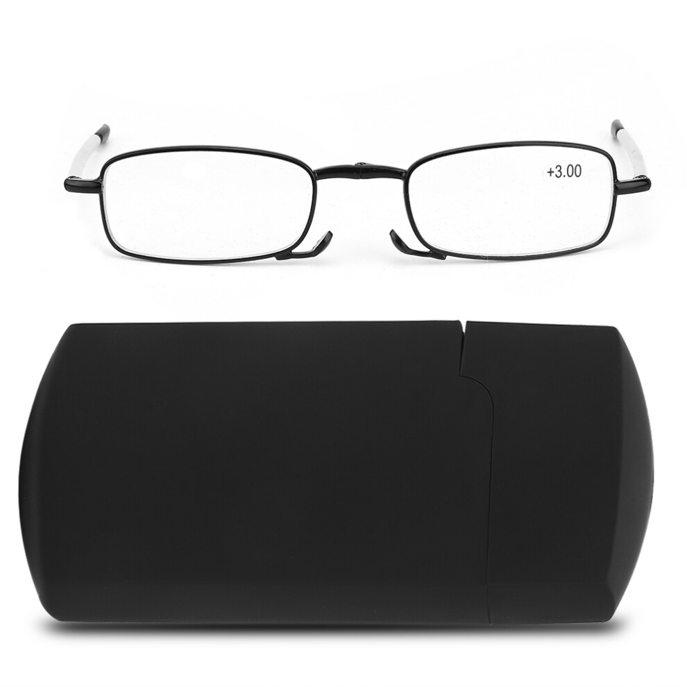 Black ( +3.00) Folding Anti Fatigue Reading Glasses +1.50