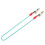 (Green) 5 Clips per Grembiule Dentale Catena Acciaio Verde 2