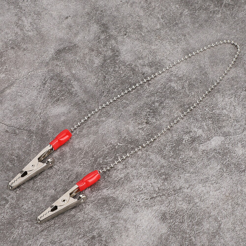 (Silver) 5 Clips per Grembiule Dentale Catena Acciaio Verde 2