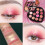 12-Kleuren Waterdichte Matte Glitter Oogschaduw Palette 5