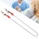 (Silver) 5 Clips per Grembiule Dentale Catena Acciaio Verde 5