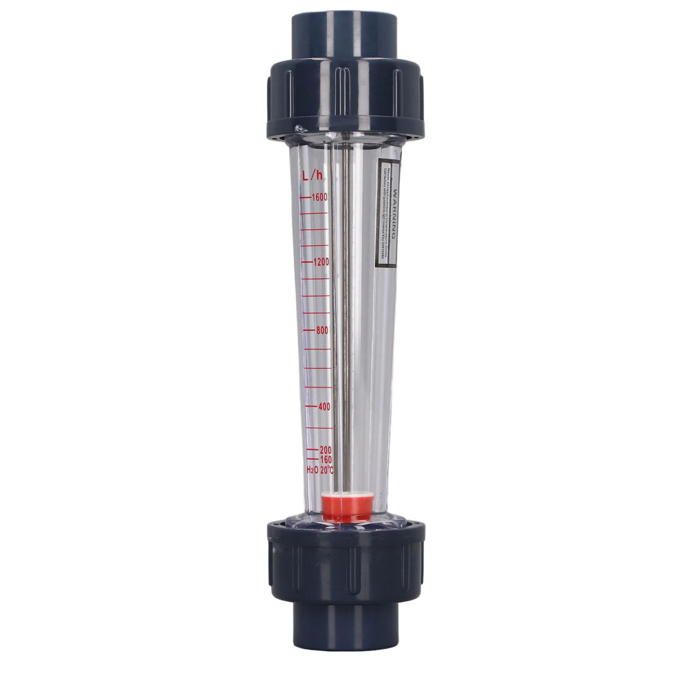 Plastic Tube Liquid Flowmeter, 160-1600Lph, High Accuracy, Acid & Alkali Resistant 9421357152234