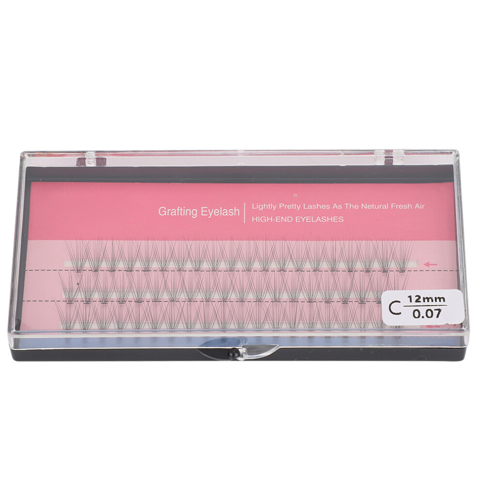 (12mm) 60pcs False Eyelashes Cluster 0.07mm Extension 12mm