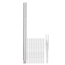 (Silver) Kit Penna Incisione Capelli Acciaio Oro