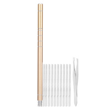 (Gold) Kit Penna Incisione Capelli Acciaio Oro