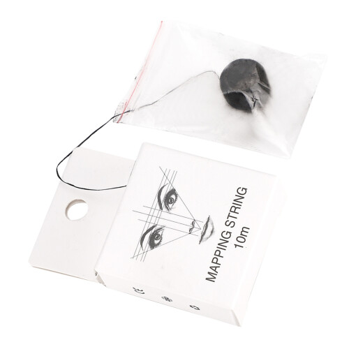 (Pre Inked Mapping String) 10m Pre-Inked Microblading Eyebrow Marker Thread 1